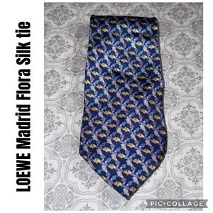LOEWE Madrid Flora Silk tie